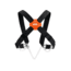 Petzl Explo Shoulder Straps, Black/Orange, C027AA00