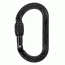 Petzl Oxan Carabiner, Black, Screw-Lock, M72A SLN