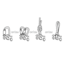 Petzl Paw Rigging Plate, Black, Small, G063AA01