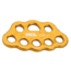 Petzl Paw Rigging Plate, Yellow, Medium, G063BA00