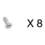 Petzl Screws for Antisnow - Pack of 8