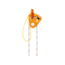 Petzl Pur Line 6mm Cord, White/Orange, 65 m, R010AA00
