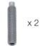 Petzl Screws for I'D and Micrograb, Pack of 2, Grey, D020FA00