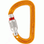 Petzl Sm'D Carabiner, Yellow, Screw-Lock, M39A SL
