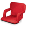Picnic Time Ventura Seat - Portable Recliner Chair-Red