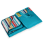 Picnic Time Vista Outdoor Blanket-Aqua blue with fun stripes