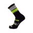 Point 6 Active Band Light Crew  Men's Socks, Black/Super Lime, Large 2722-276-07