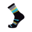 Point 6 Active Band Light Crew Women's Sock, Black/Robins Egg Blue, Medium 2722-258-06