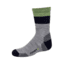 Point 6 Block Stripe Extra Light Crew Kids Socks, Stone, Large, 4538-010-04