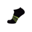 Point 6 Running Wall Street Extra Light Mini Crew Men's Socks, Black/Super Lime, Small 1179-276-05