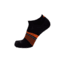Point 6 Running Wall Street Extra Light Mini Crew Men's Socks, Black/Orange, Medium 1179-290-06