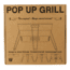 Pop Up Grill Portable Grill, Black pug0001