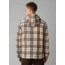 prAna Asgard Hooded Flannel Shirt, Camel, Small, 1964511-200-ST-S
