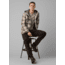 prAna Asgard Hooded Flannel Shirt, Camel, Small, 1964511-200-ST-S