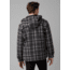 prAna Asgard Hooded Flannel Shirt, Charcoal, XLarge, 1964511-020-ST-XL