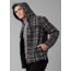 prAna Asgard Hooded Flannel Shirt, Charcoal, XLarge, 1964511-020-ST-XL
