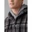 prAna Asgard Hooded Flannel Shirt, Charcoal, XLarge, 1964511-020-ST-XL
