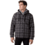 prAna Asgard Hooded Flannel Shirt, Charcoal, XLarge, 1964511-020-ST-XL
