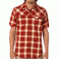 prAna Benson Slim Short Sleeve Shirt - Men's-Crimson-X-Large