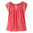prAna Blossom Top Women's, Peach Gerberas, Large, W11180386-PHGE-L