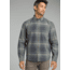 prAna Broderick Long Sleeve Shirt - Mens, Coal, X-Large, M23170452-COAL-XL