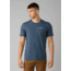 prAna Castle Crest T-Shirt - Mens, Denim Heather, Large, M11201593-DEHT-L