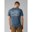 prAna Castle Crest T-Shirt - Mens, Denim Heather, Large, M11201593-DEHT-L