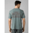 prAna Castle Crest T-Shirt - Mens, Smoky Blue Heather, Large, M11201593-SMHT-L