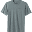prAna Castle Crest T-Shirt - Mens, Smoky Blue Heather, Large, M11201593-SMHT-L