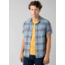 prAna Cayman Plaid Shirt - Mens, Nickel, Large, M11181353-NICK-L