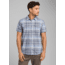 prAna Cayman Plaid Short Sleeve - Mens, Blue Anchor, Medium, M11181353 -419-M