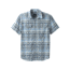 prAna Cayman Plaid Short Sleeve - Men's, Blue Anchor, Small, M11181353 -419-S