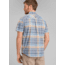 prAna Cayman Plaid Short Sleeve - Mens, Rain, Large, M11181353-RAIN-L