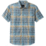 prAna Cayman Plaid Short Sleeve - Men's, Rain, Large, M11181353-RAIN-L