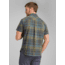prAna Cayman Plaid Short Sleeve - Mens, Rye Green, Large, M11181353-RYGR-L
