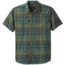 prAna Cayman Plaid Short Sleeve - Mens, Rye Green, Large, M11181353-RYGR-L