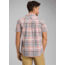 prAna Cayman Plaid Short Sleeve - Mens, Silver Spray, Large, M11181353 -049-L
