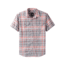 prAna Cayman Plaid Short Sleeve - Mens, Silver Spray, Large, M11181353 -049-L