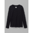 prAna Cozy Up Long Sleeve Tee, Black, Medium, 1964411-001-M