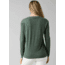 prAna Cozy Up Long Sleeve Tee - Womens, Canopy Heather, Extra Small, W21202125-CNHT-XS