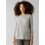 prAna Cozy Up Long Sleeve Tee - Womens, Heather Grey, Medium, W21202125-HTGY-M