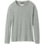 prAna Cozy Up Long Sleeve Tee - Womens, Heather Grey, Medium, W21202125-HTGY-M