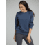 prAna Cozy Up Sweatshirt - Womens, Equinox Blue Heather, XSmall, W23180582-EBHT-XS