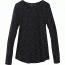 prAna Foundation Long Sleeve Crew Neck Top - Women's, Black, Medium, W21170144-BLK-M