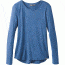 prAna Foundation Long Sleeve Crew Neck Top - Women's, Sunbleached Blue Heather, Small, W21170144-SUHT-S