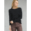 prAna Foundation Long Sleeve Crew Neck Top - Women's, Black, X-Large, W21170144-BLK-XL