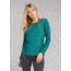 prAna Foundation Long Sleeve Crew Neck Top - Women's, True Teal Heather, X-Large, W21170144-TTHT-XL
