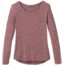 prAna Foundation Long Sleeve Crew - Women's, Dark Mauve Heather, Large, W21170144-DMVH-L