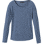 prAna Foundation Long Sleeve Crew - Women's, Nickel Heather, Large, W21170144-NIHT-L