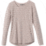 prAna Foundation Long Sleeve Crew - Women's, Sparrow Heather Stripe, Small, W21170144-SWHS-S